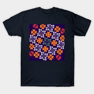 Flower blooming pattern T-Shirt